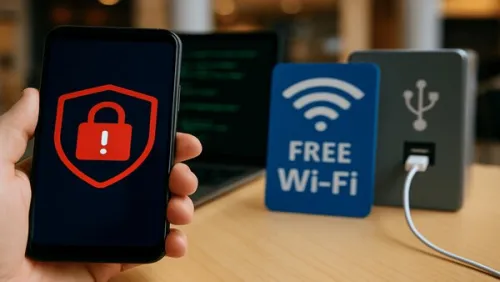 خطرات استفاده از وای فای و ایستگاه شارژ عمومی